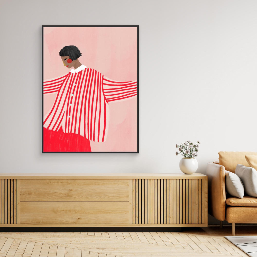 The Woman With the Red Stripes by Bea Müller