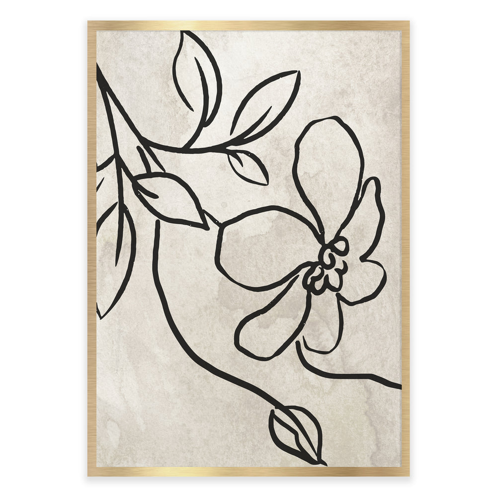 Blossom Hand Sketch 01 - Botanic and Minimalist Wall Art