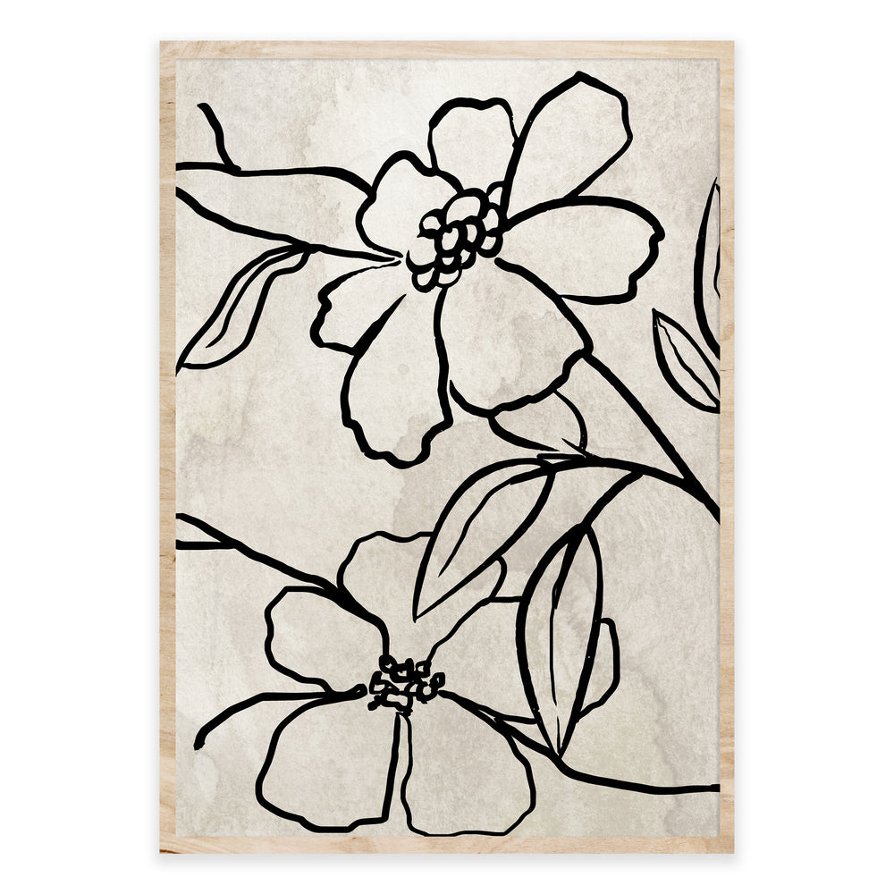 Blossom Hand Sketch 03 - Botanic and Minimalist Wall Art