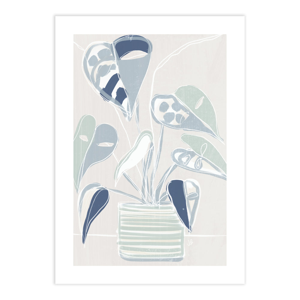 House Plant Wall Art Set - Philodendron