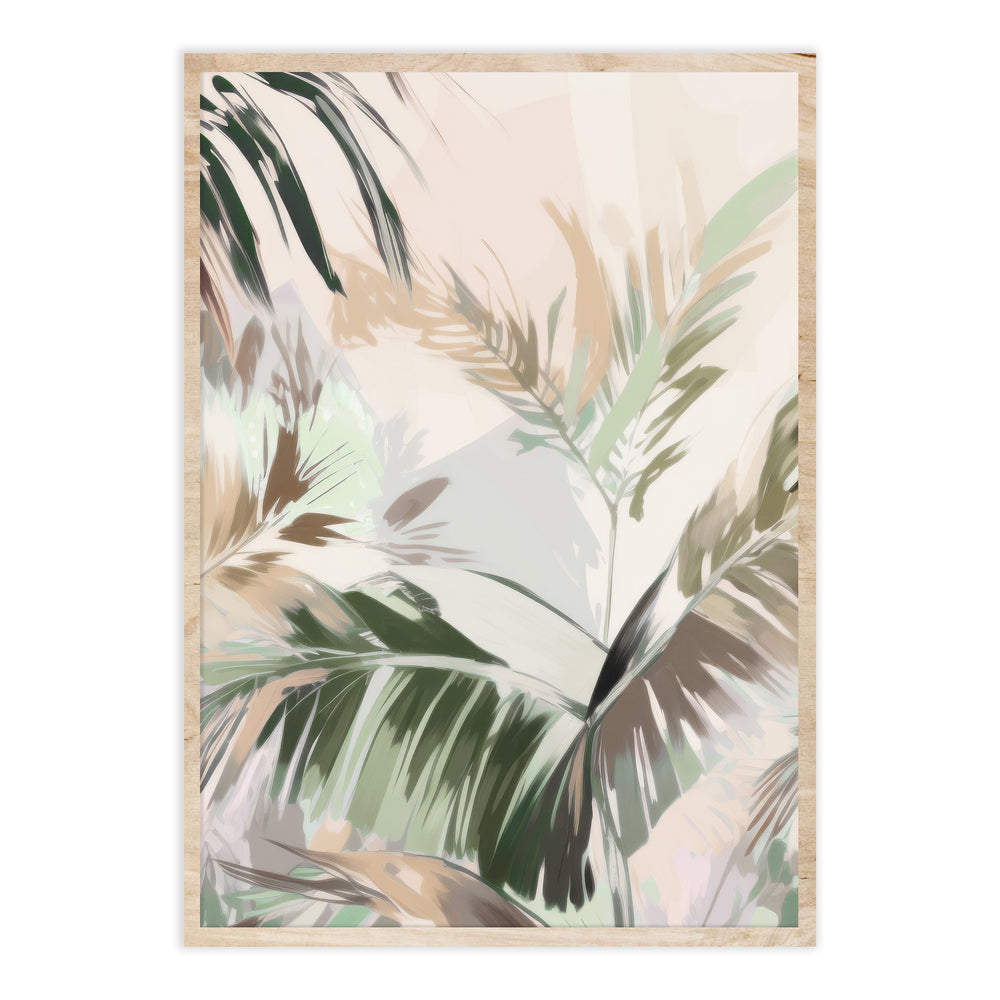 Ellisimo's Tranquil Palms Botanic Print - Serene Elegance. 