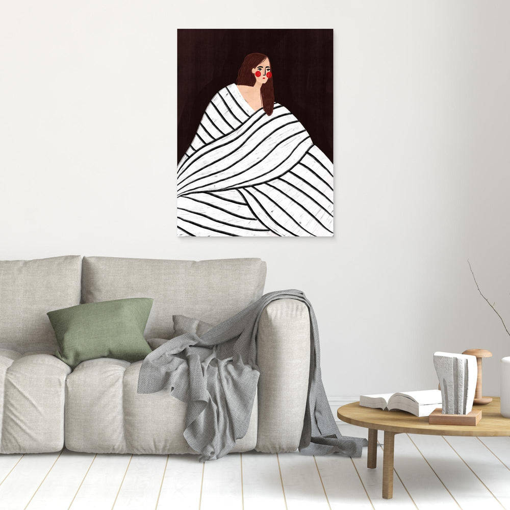 The Woman With Black and White Stripes by Bea Müller