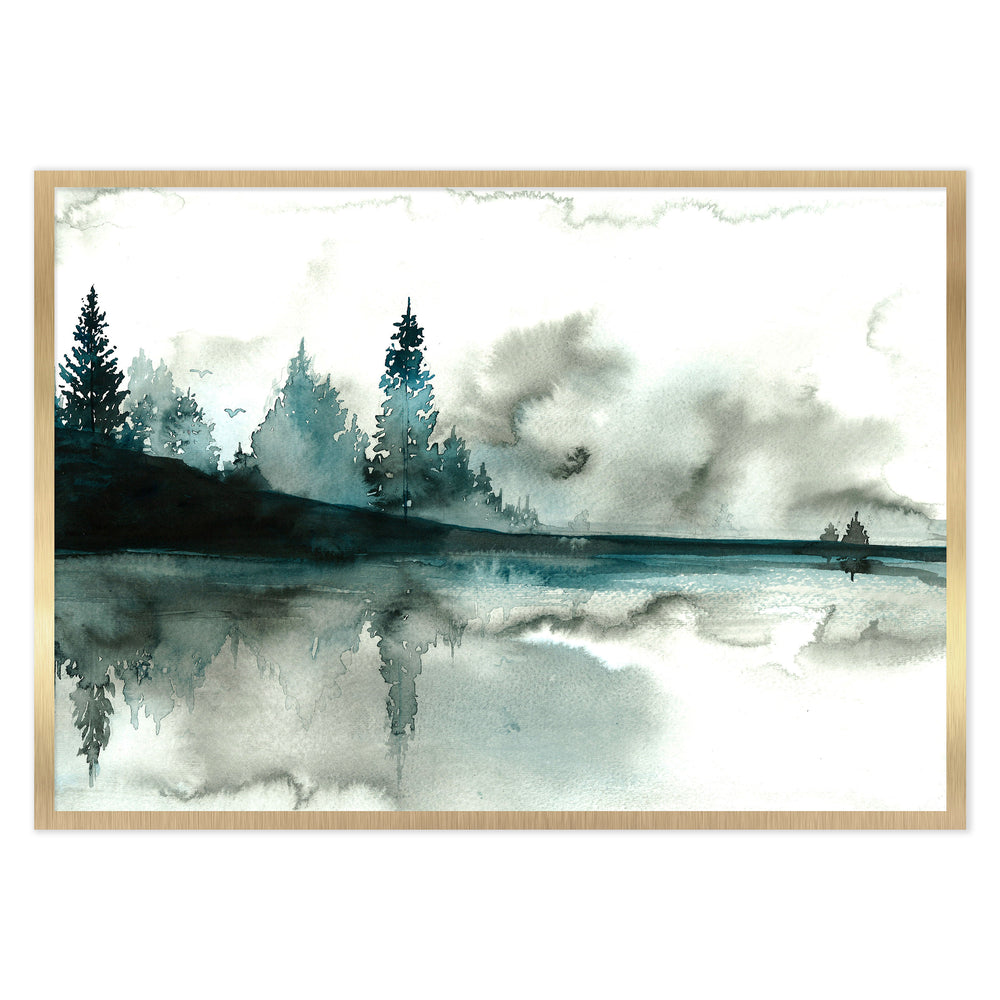 Jessica Durrant Beyond The Pines Watercolour Print
