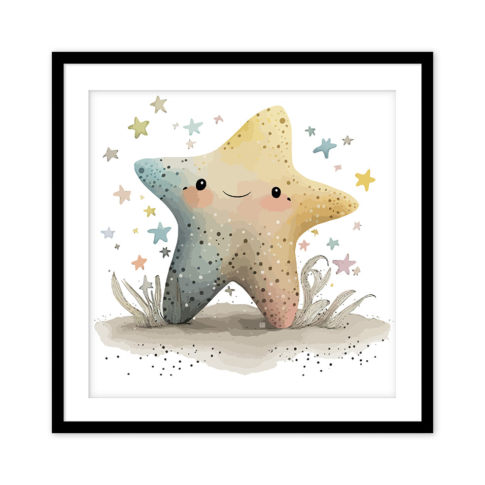 Ellisimo Cute Starfish Kids Wall Art | Ocean-Inspired Decor