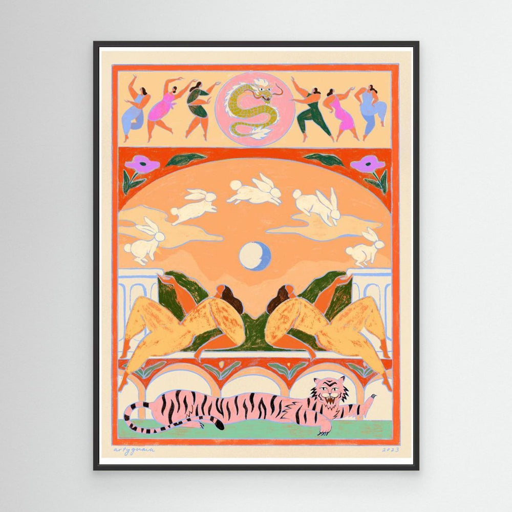 Rabbit Jumps Over the Moon by Arty Guava