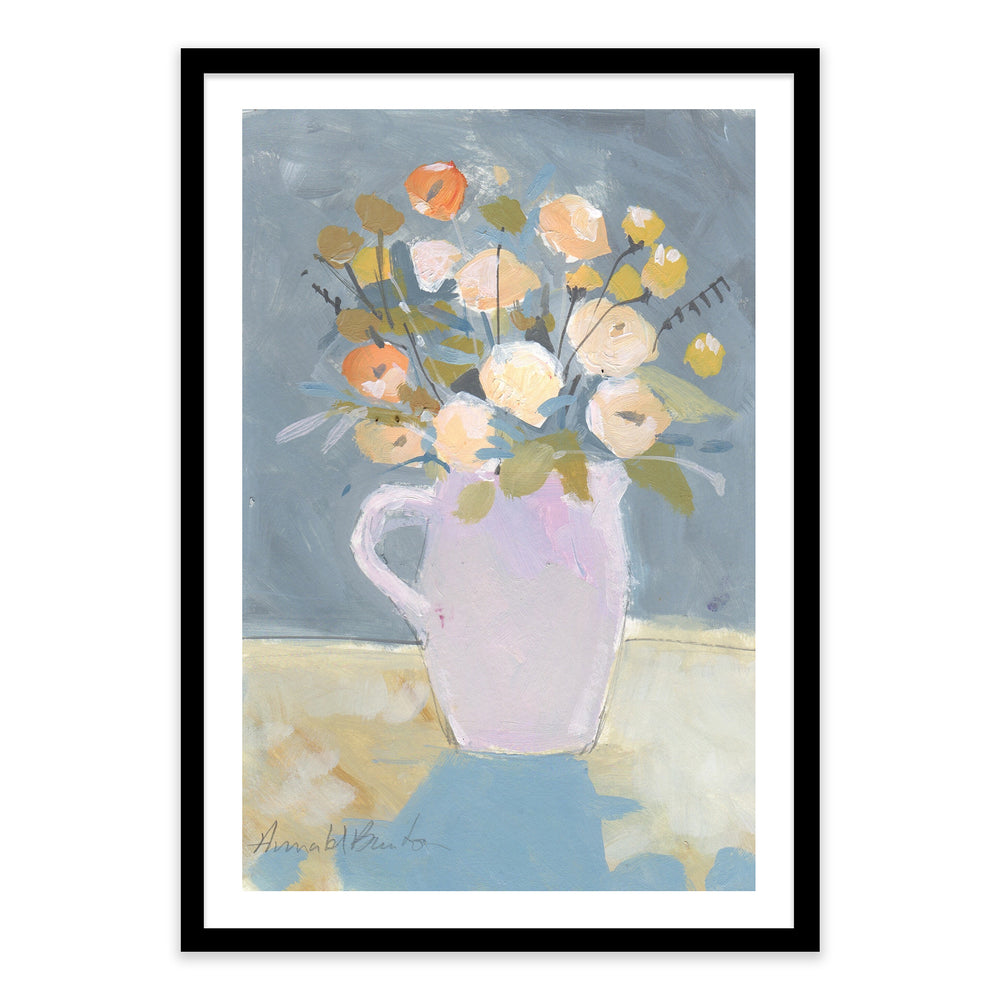 Annabel Burton - Flower Jug Botanical Watercolour Print