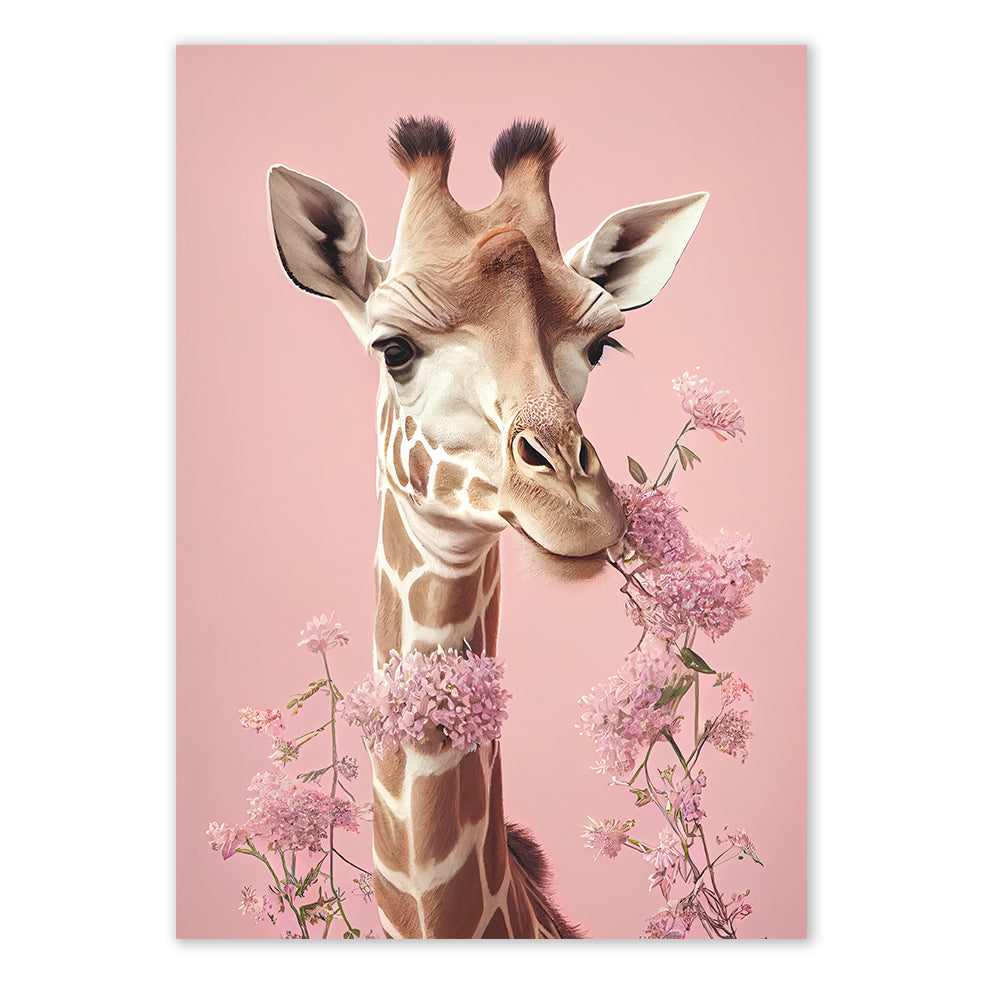 Happy Giraffe Kids Wall art print