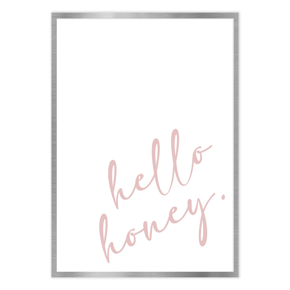 Hello Honey Pink Graphic Print