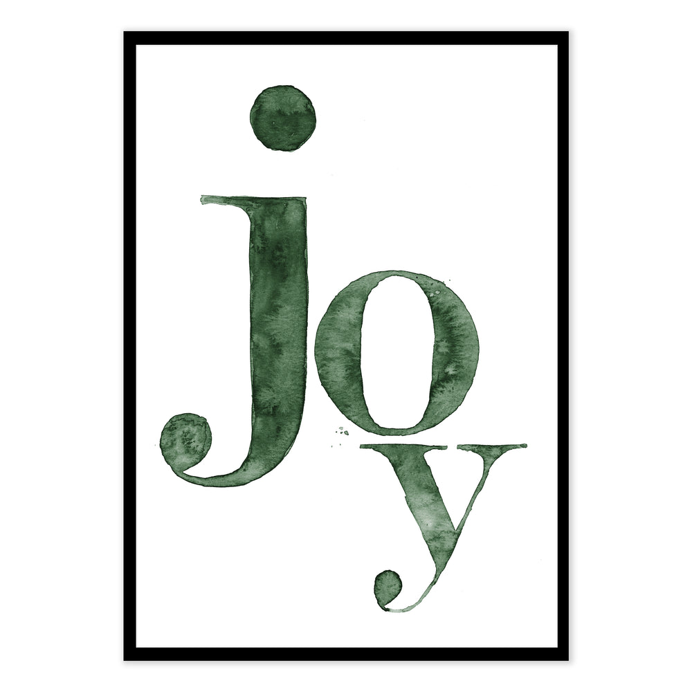 Green Joy Festive Graphic Print