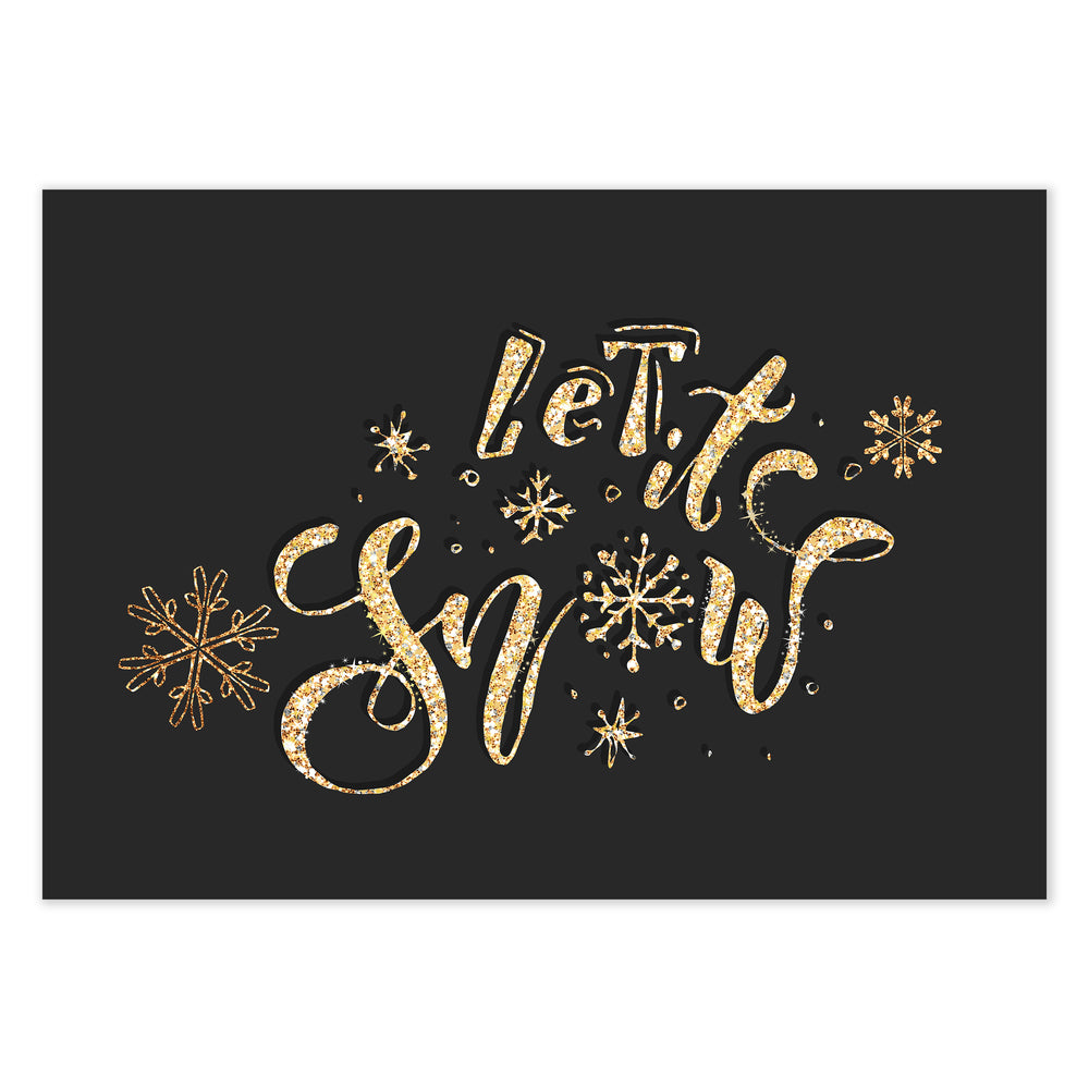 Let It Snow Festive Print