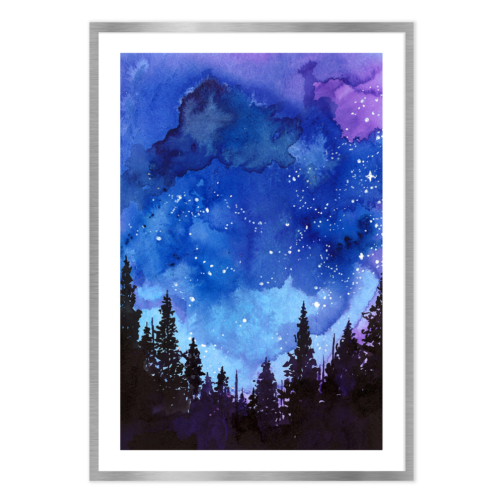 Jessica Durrant - Let's Go See The Stars Watercolour Skyscape Print