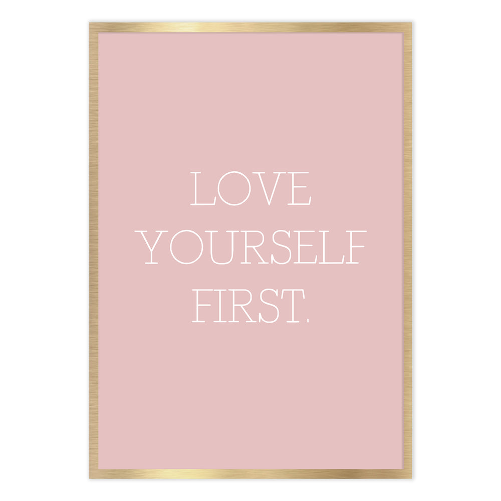 Love Yourself First Pint Graphic Print