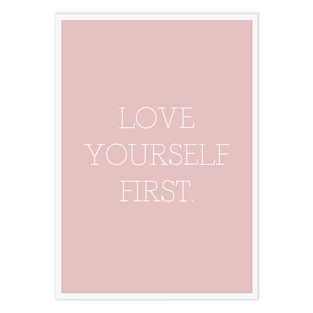 Love Yourself First Pint Graphic Print
