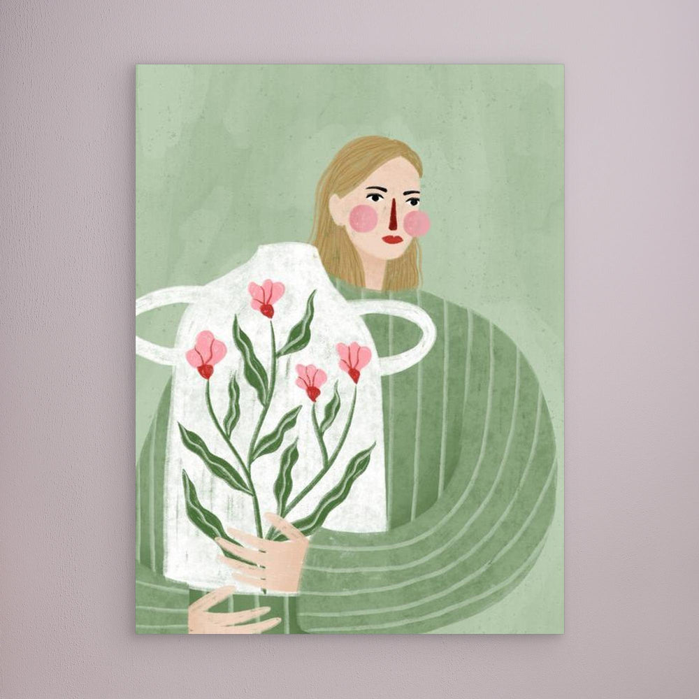 The Woman With The Vase by Bea Müller