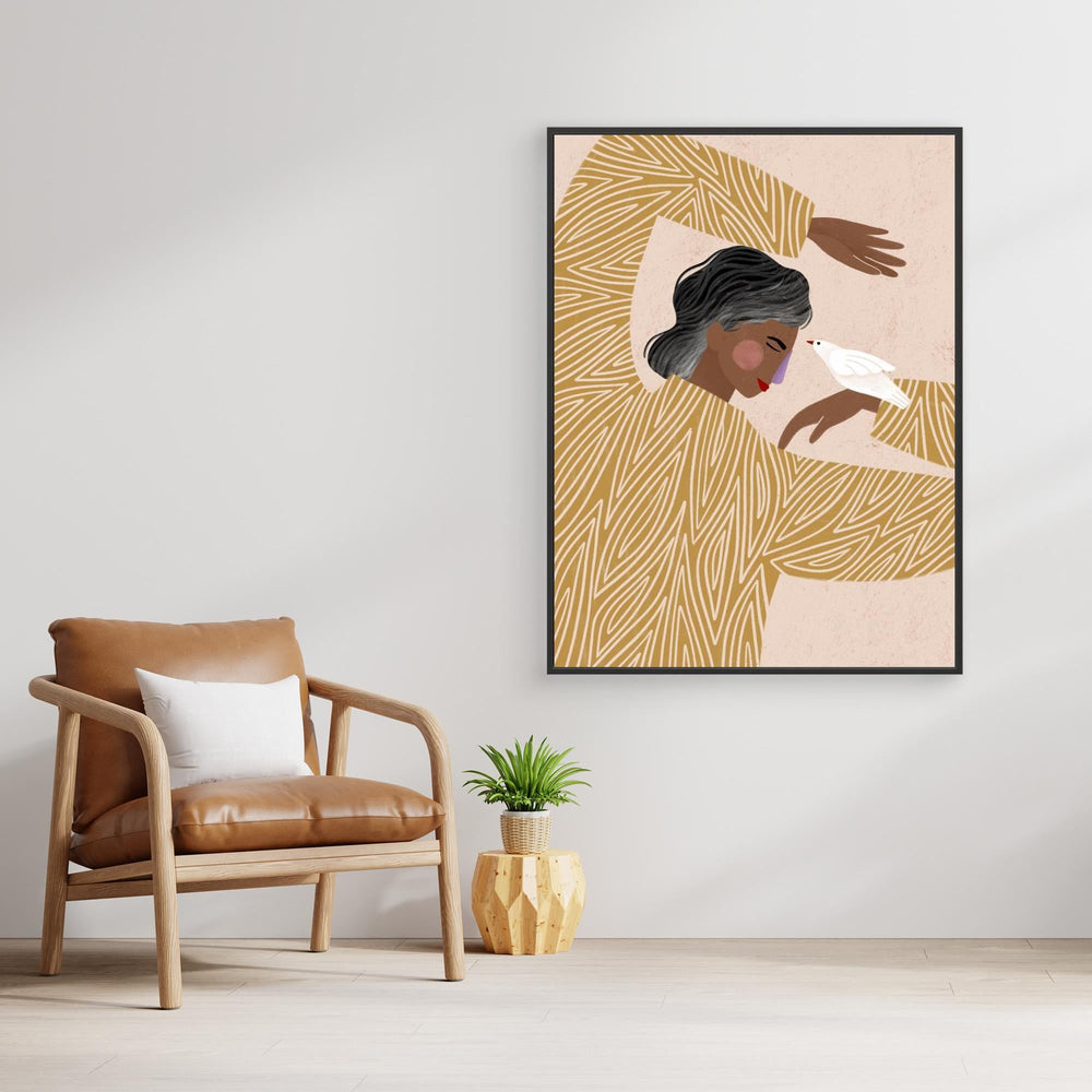 The Woman With He Bird by Bea Müller