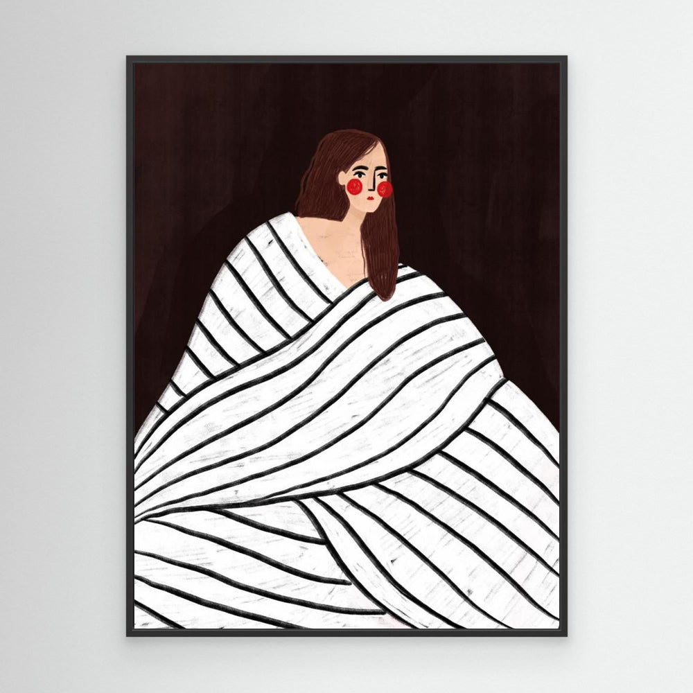 The Woman With Black and White Stripes by Bea Müller