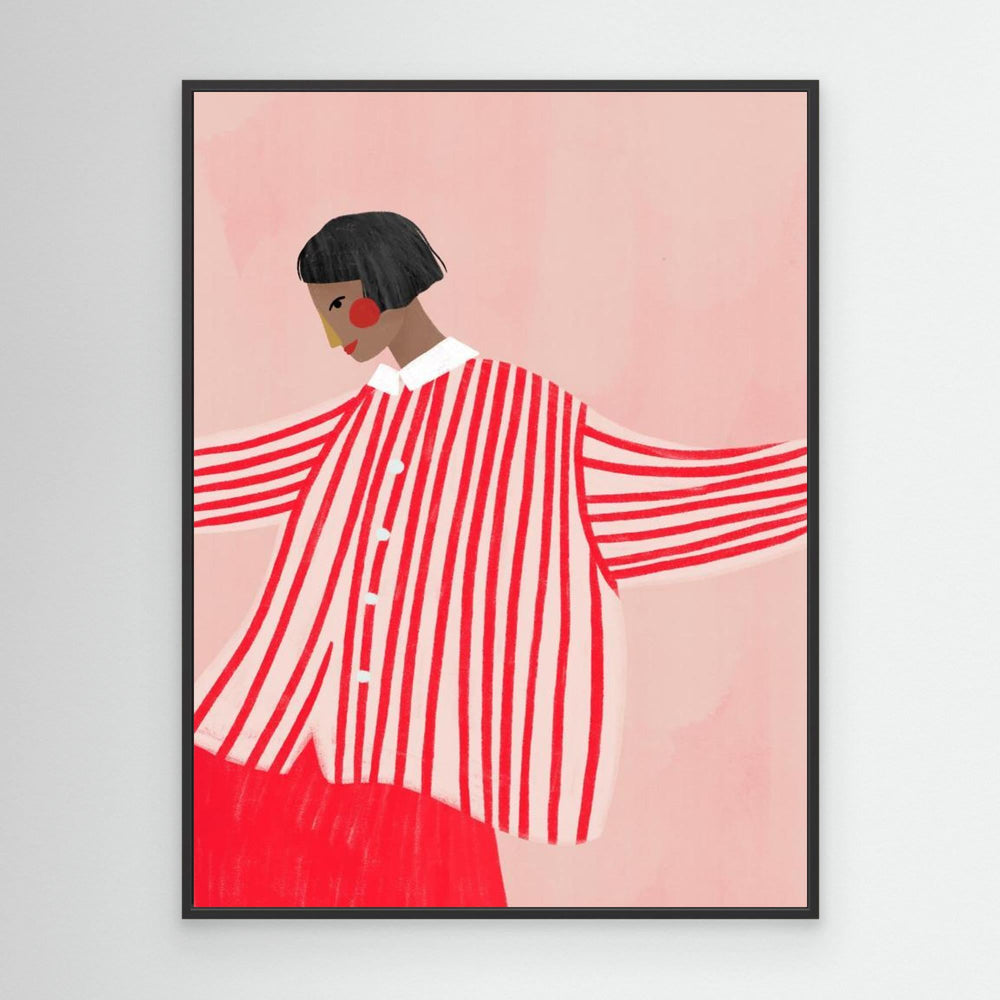 The Woman With the Red Stripes by Bea Müller