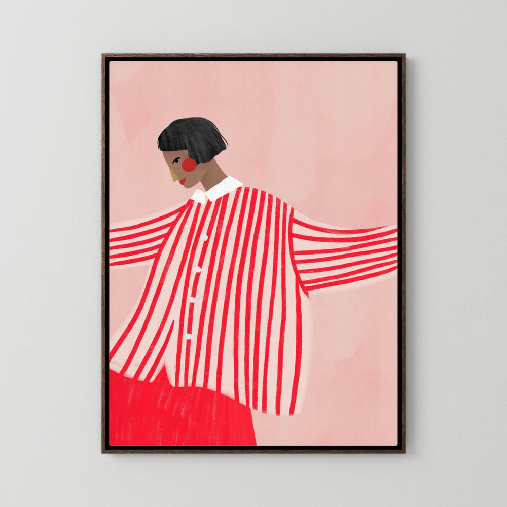 The Woman With the Red Stripes by Bea Müller