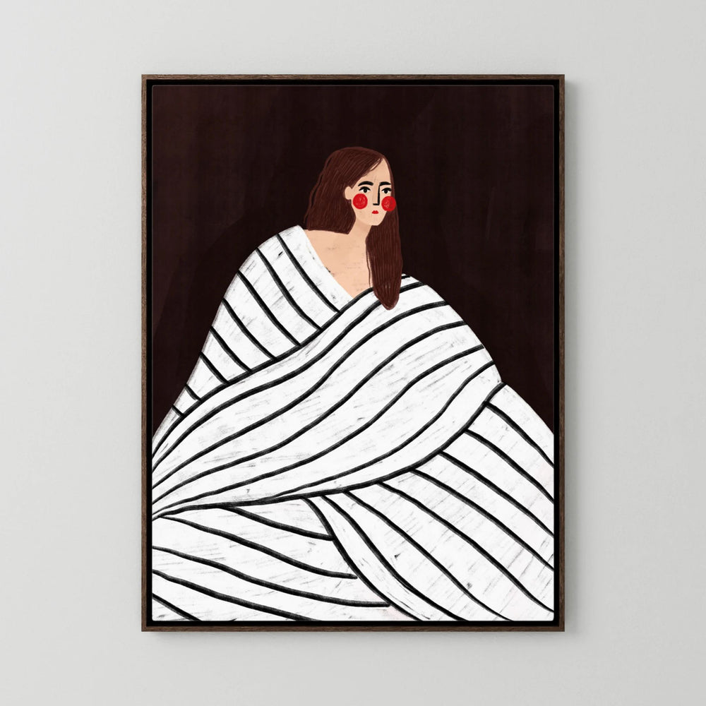 The Woman With Black and White Stripes by Bea Müller