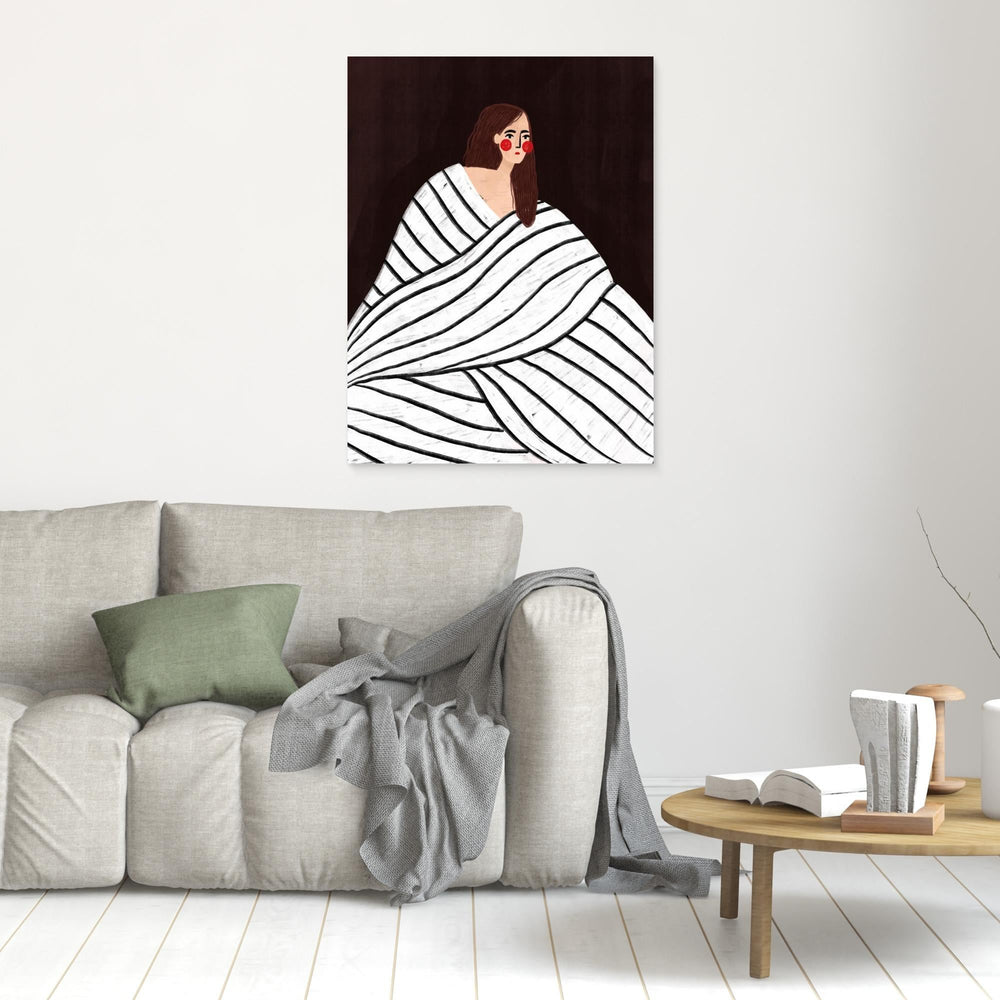 The Woman With Black and White Stripes by Bea Müller