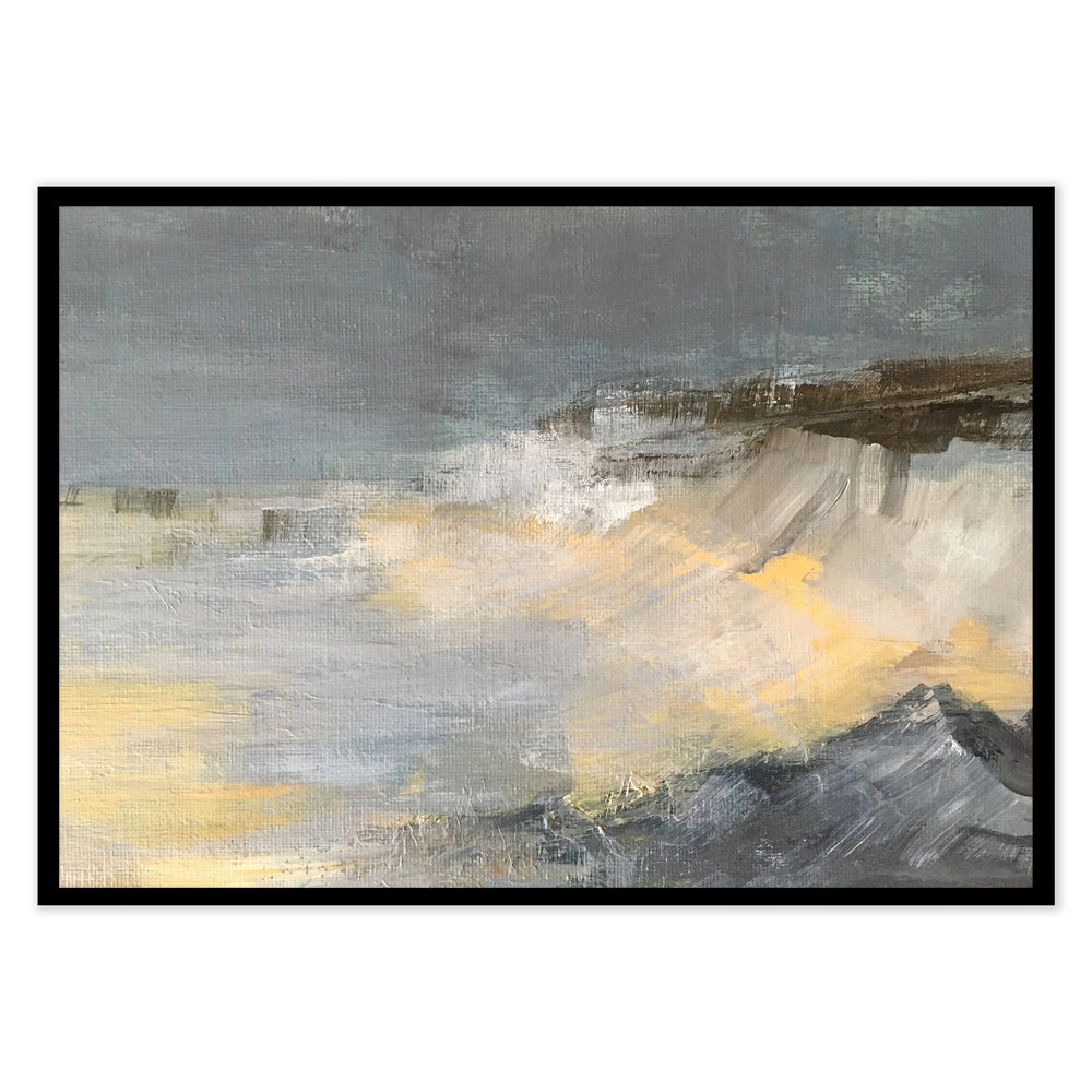 Morning Waves Abstract Wall Art by Ellisimo | Ocean-Inspired Decor