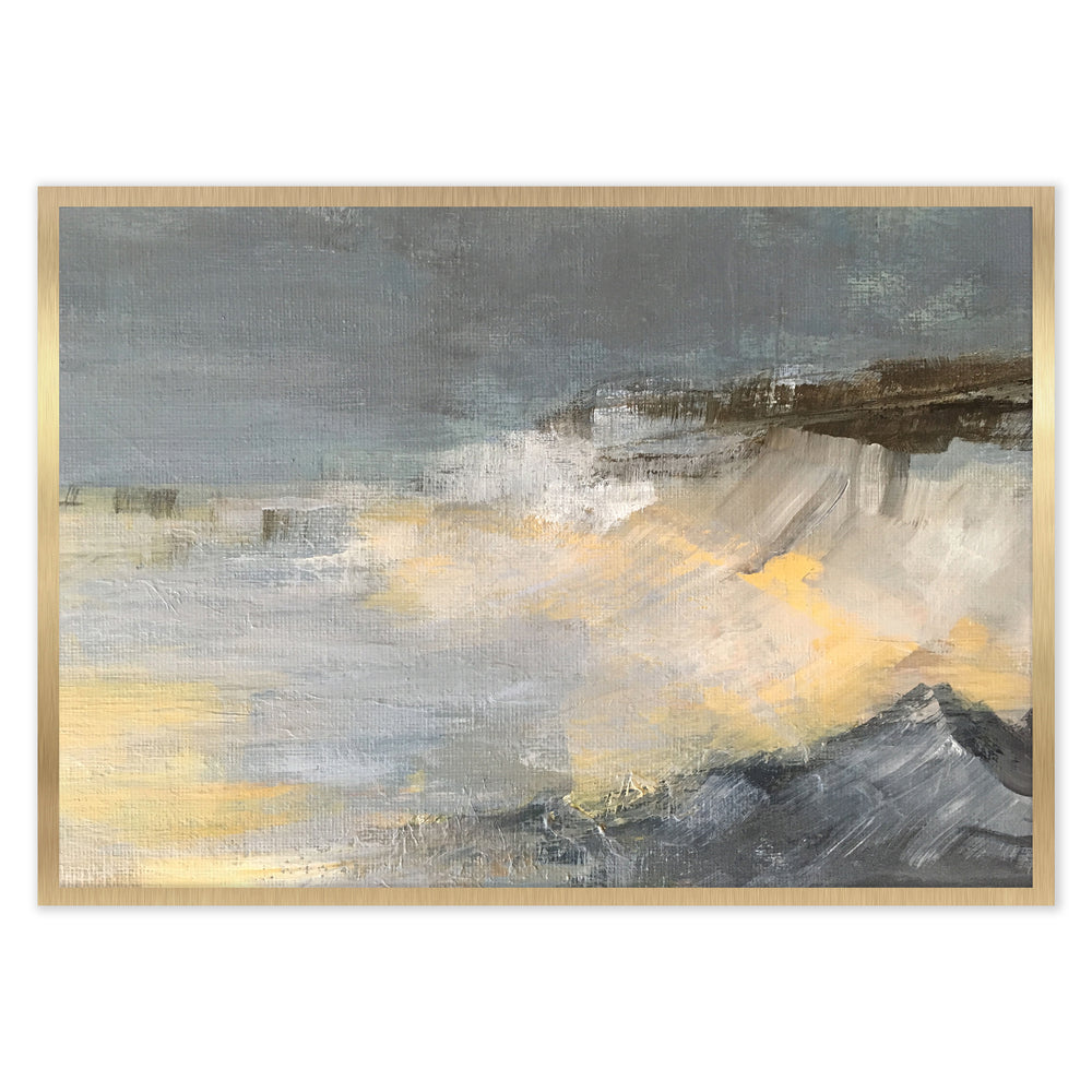 Morning Waves Abstract Wall Art by Ellisimo | Ocean-Inspired Decor