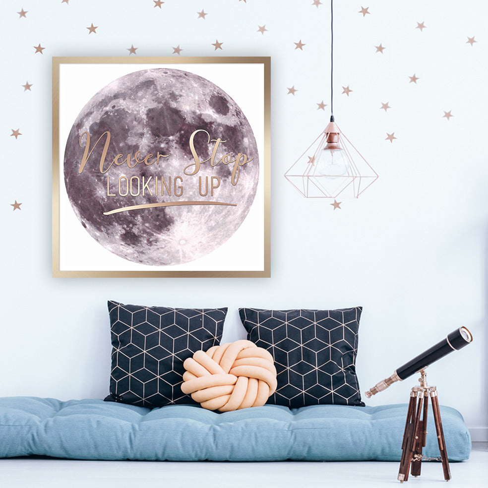 Ellisimo Never Stop Looking Up Wall Art for Kids