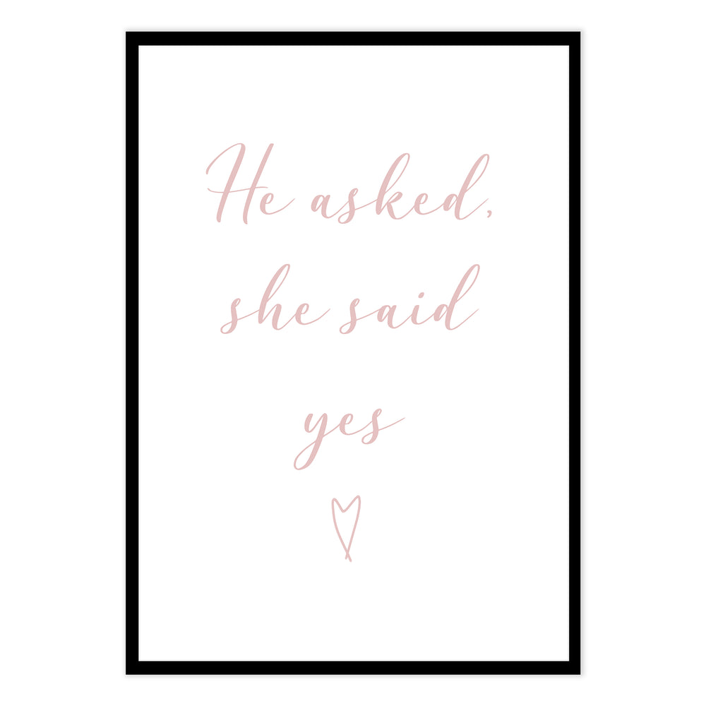 The Proposal Pink Graphic Print