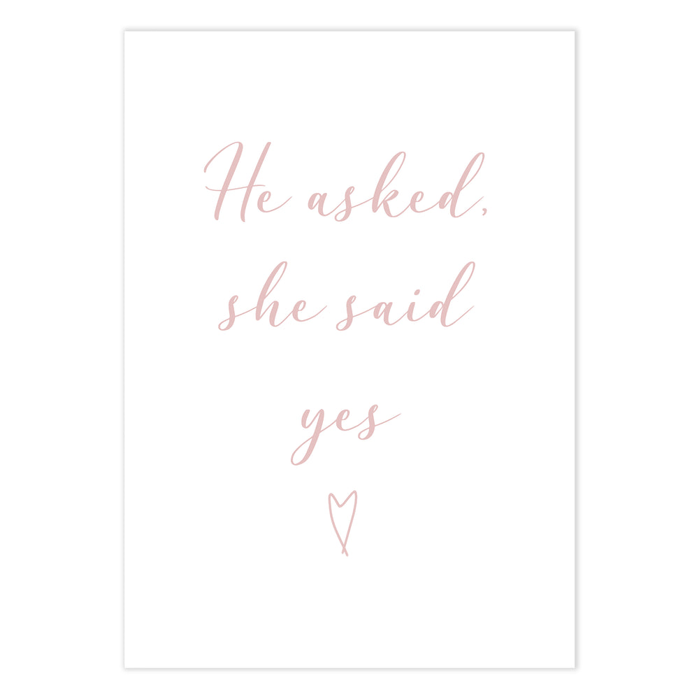 The Proposal Pink Graphic Print