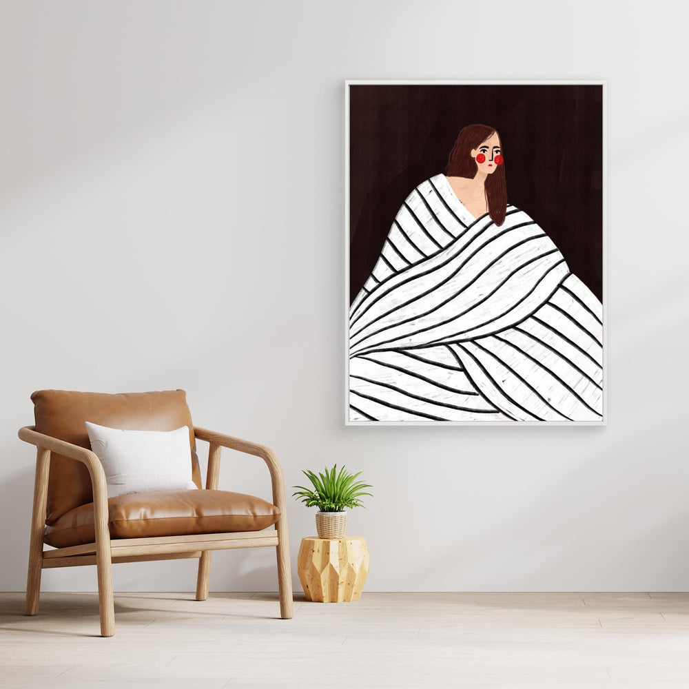 The Woman With Black and White Stripes by Bea Müller