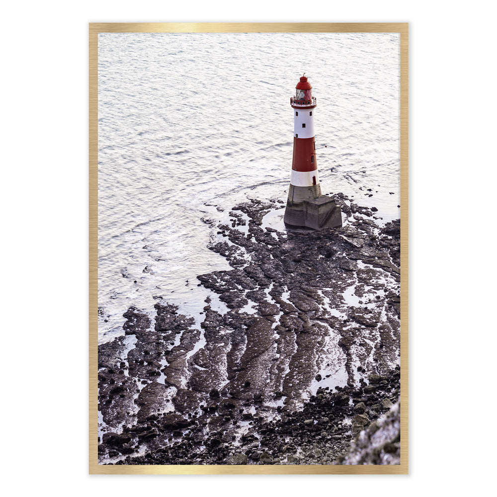Red Lighthouse Photographic Print