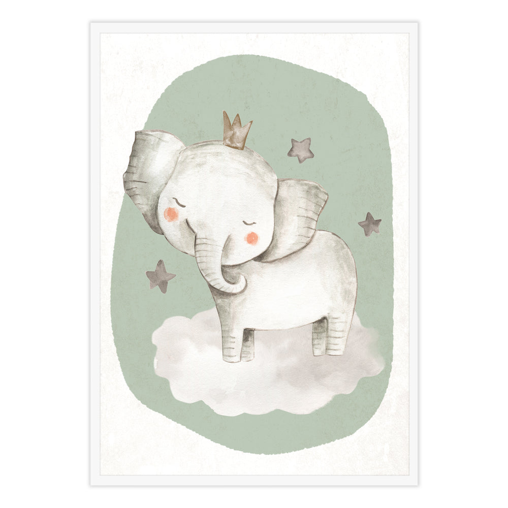 Royal Elephant Kids Wall Art