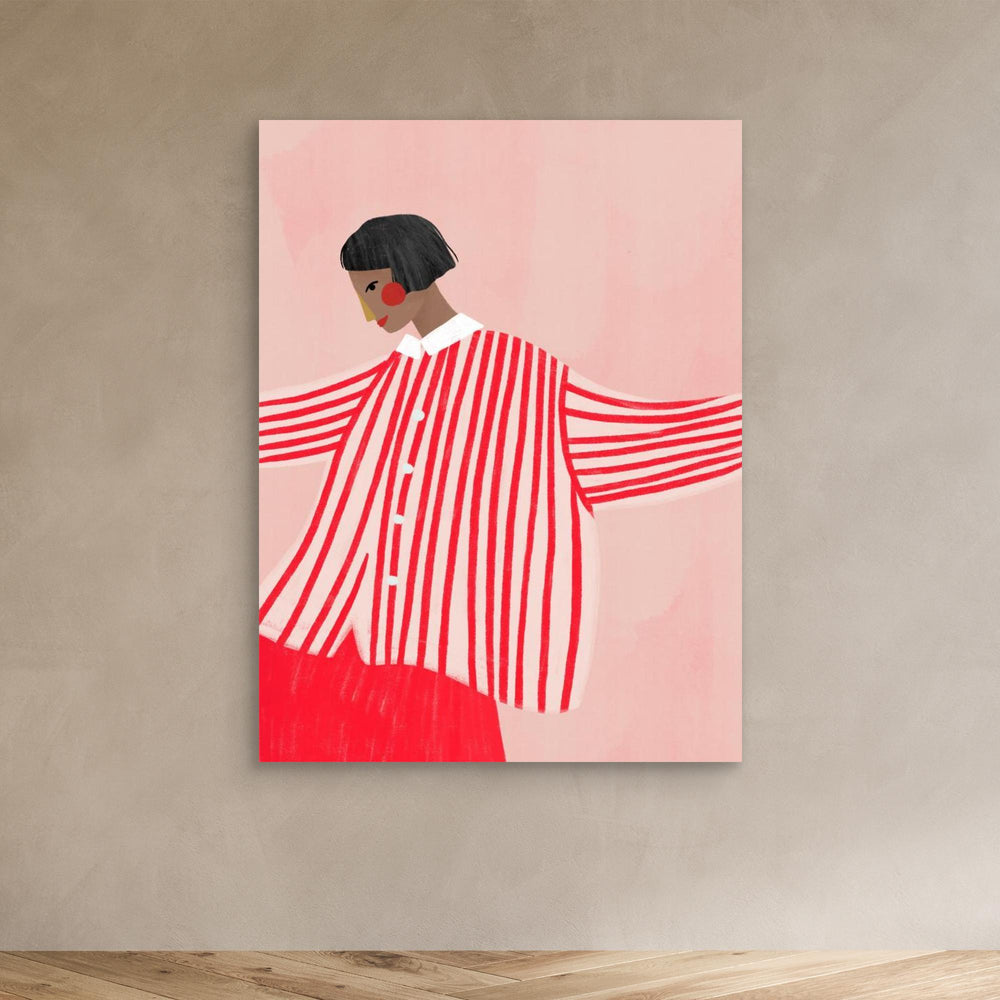 The Woman With the Red Stripes by Bea Müller