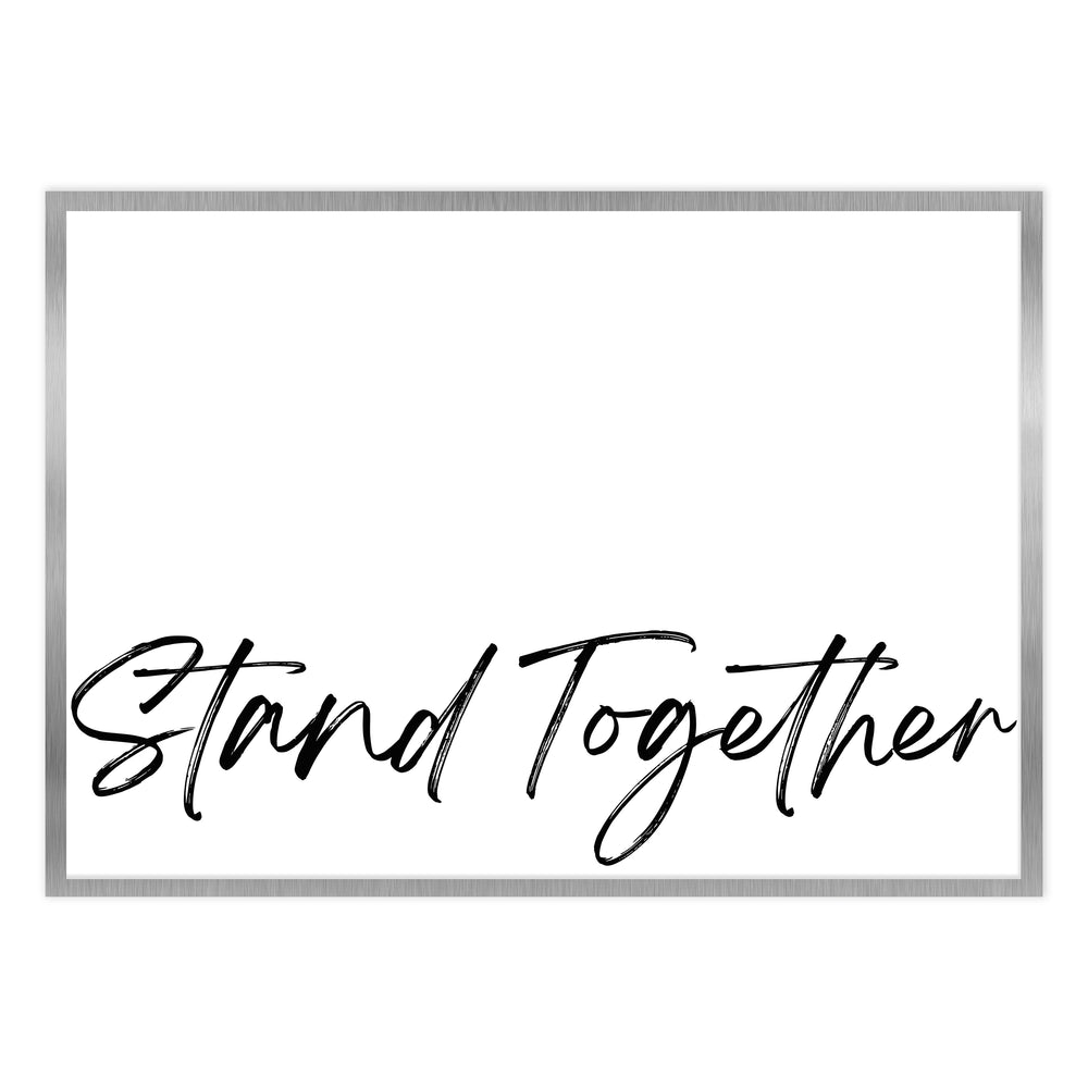 Stand Together- Black and White Graphic Print