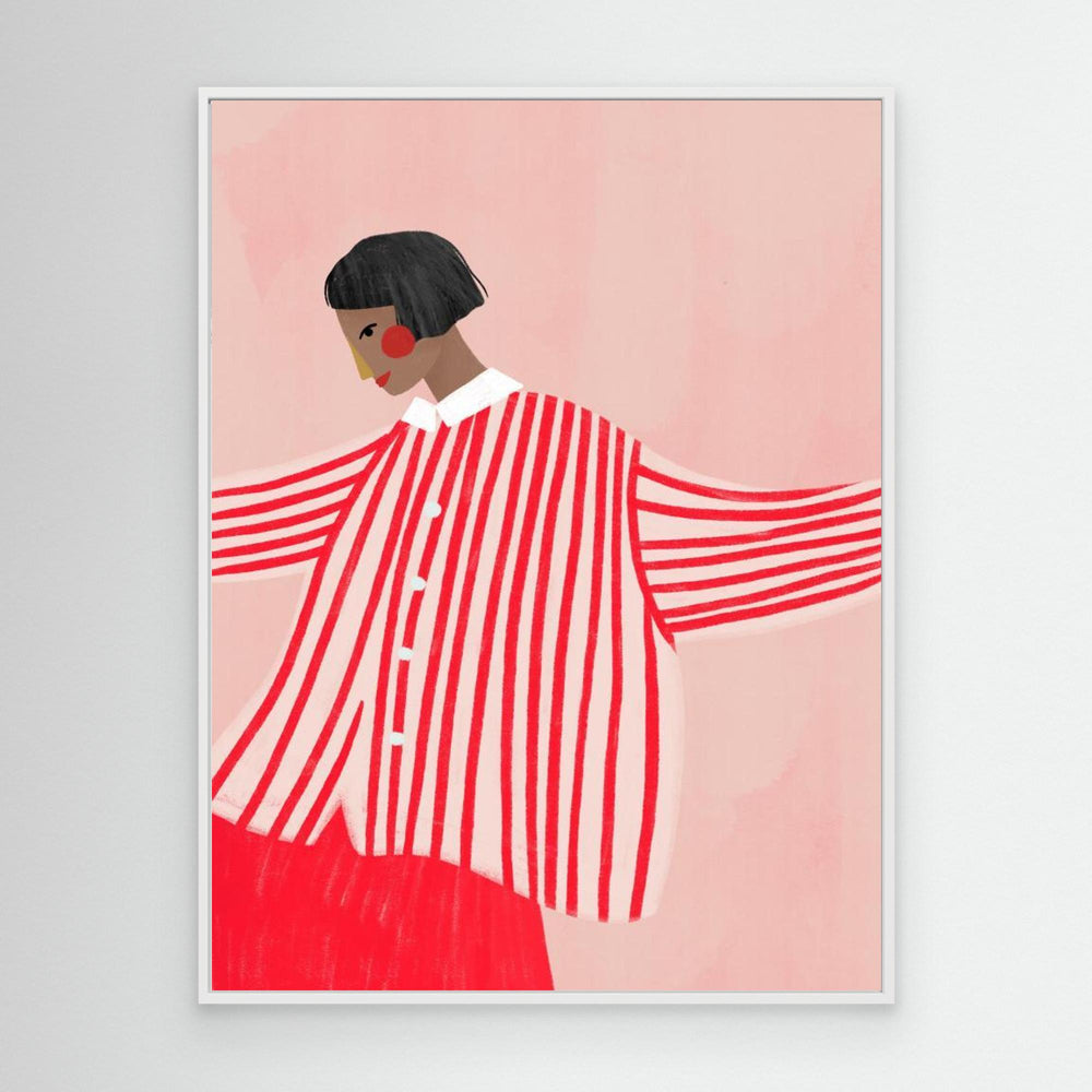 The Woman With the Red Stripes by Bea Müller