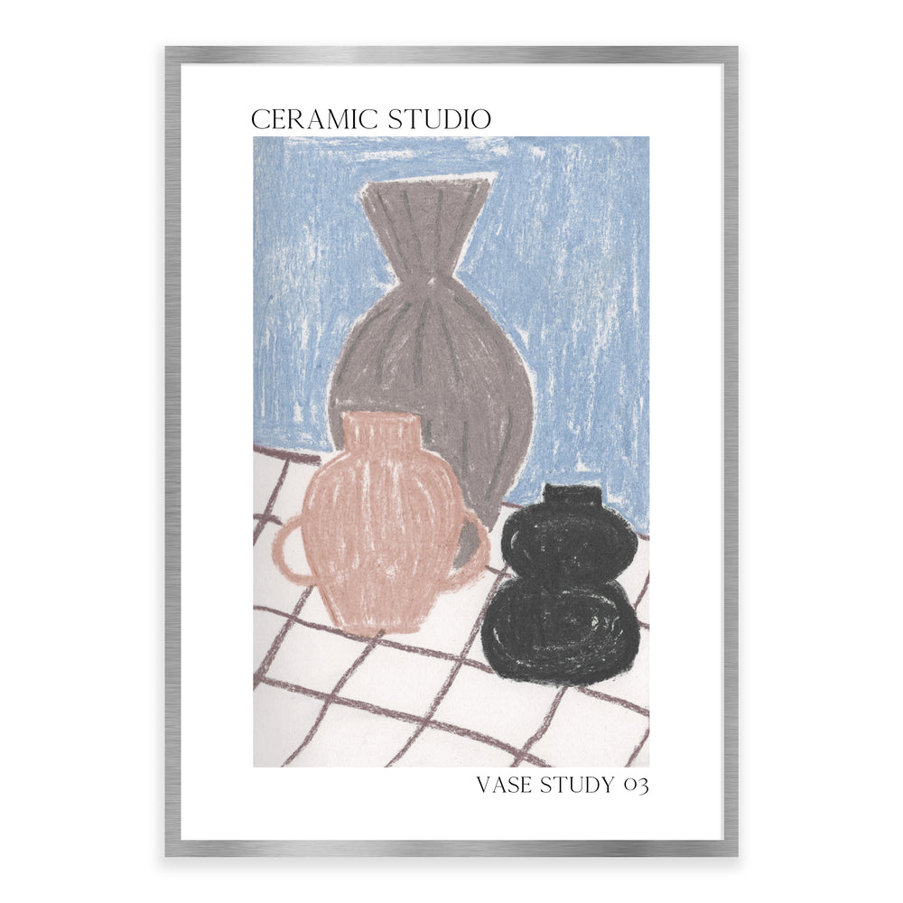 Ceramic Studio Vase Study 03 - Hand Drawn Wall Art Print
