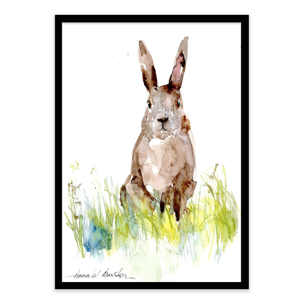 Annabel Burton Watercolour Bunny Framed Print