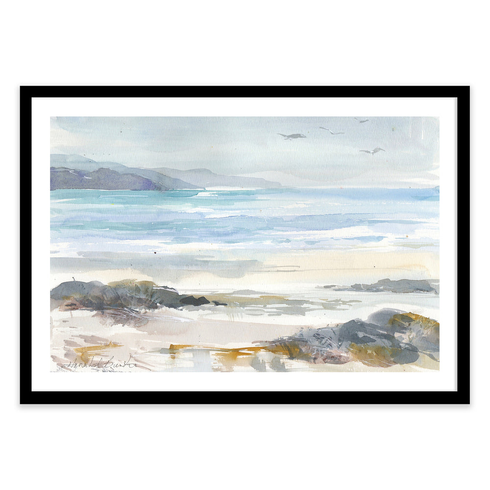 Annabel Burton Watercolour Coastal Wall Art Print