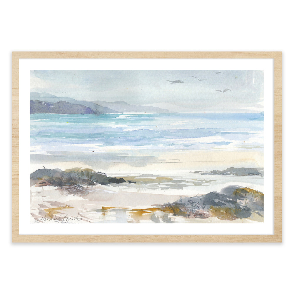 Annabel Burton Watercolour Coastal Wall Art Print