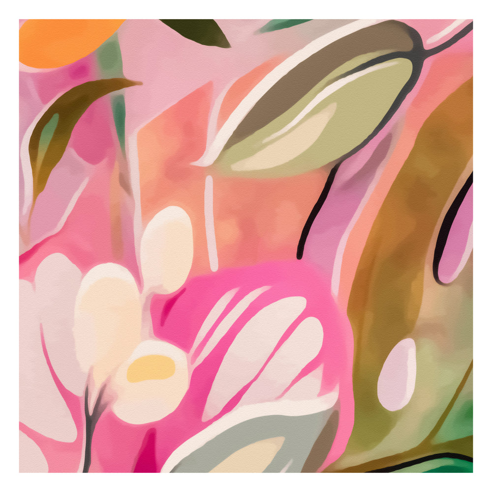 Bright Bouquet Colourful Abstract Print