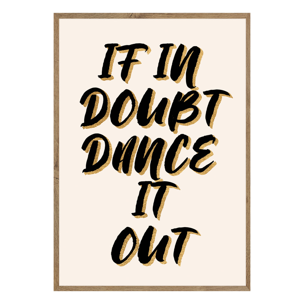 Dance It Out Typography Wall Art