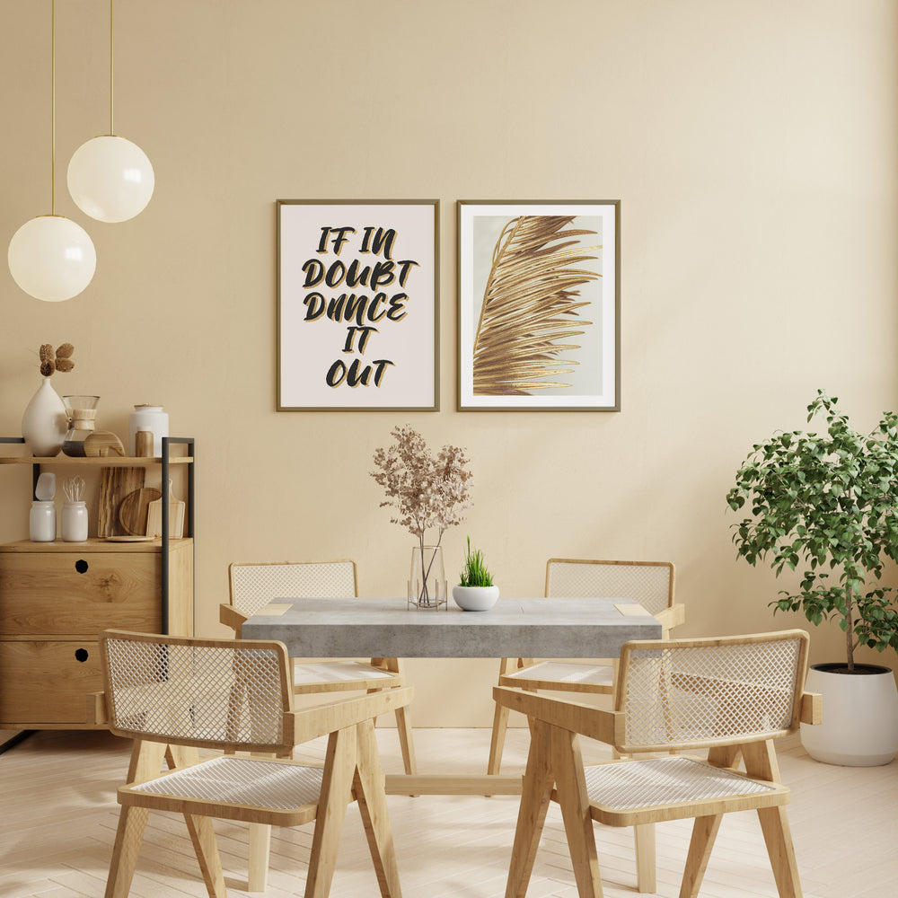 Dance It Out Typography Wall Art