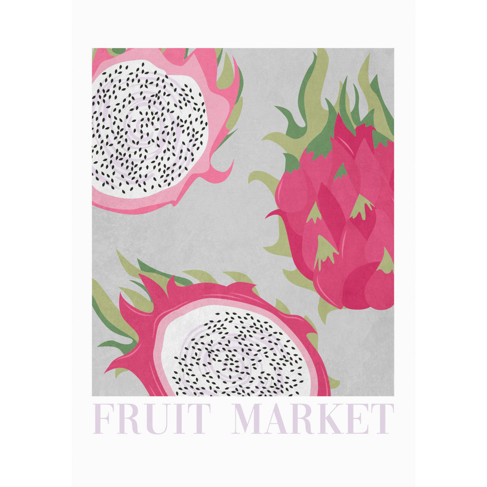 Dragon Fruit Cheerful Poster-Style Wall Art