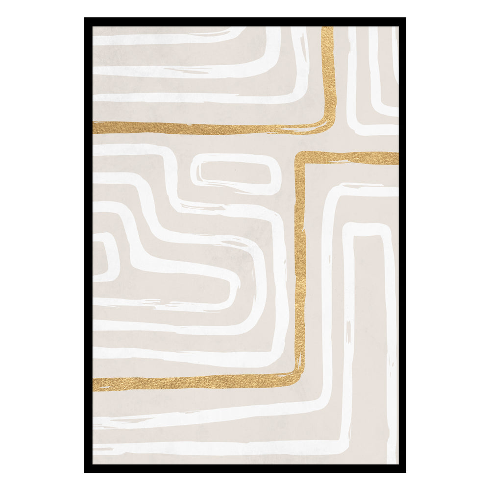 Gold Rush Abstract Print 01