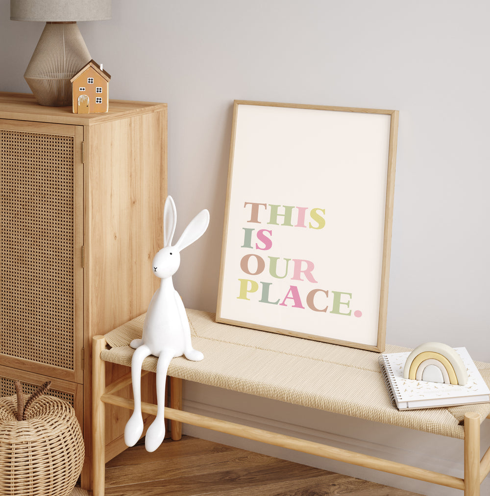 Our Place Colourful Graphic Print