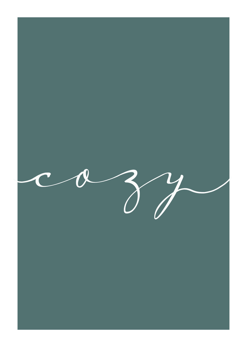 Cozy Graphic Wall Art Print - Simple and Elegant
