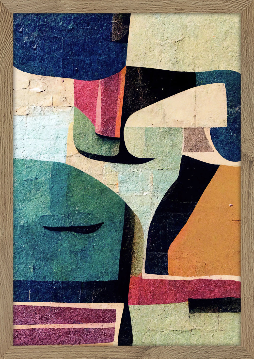 Colour Abstract 02 Wall Art - Colourful Geometric Art