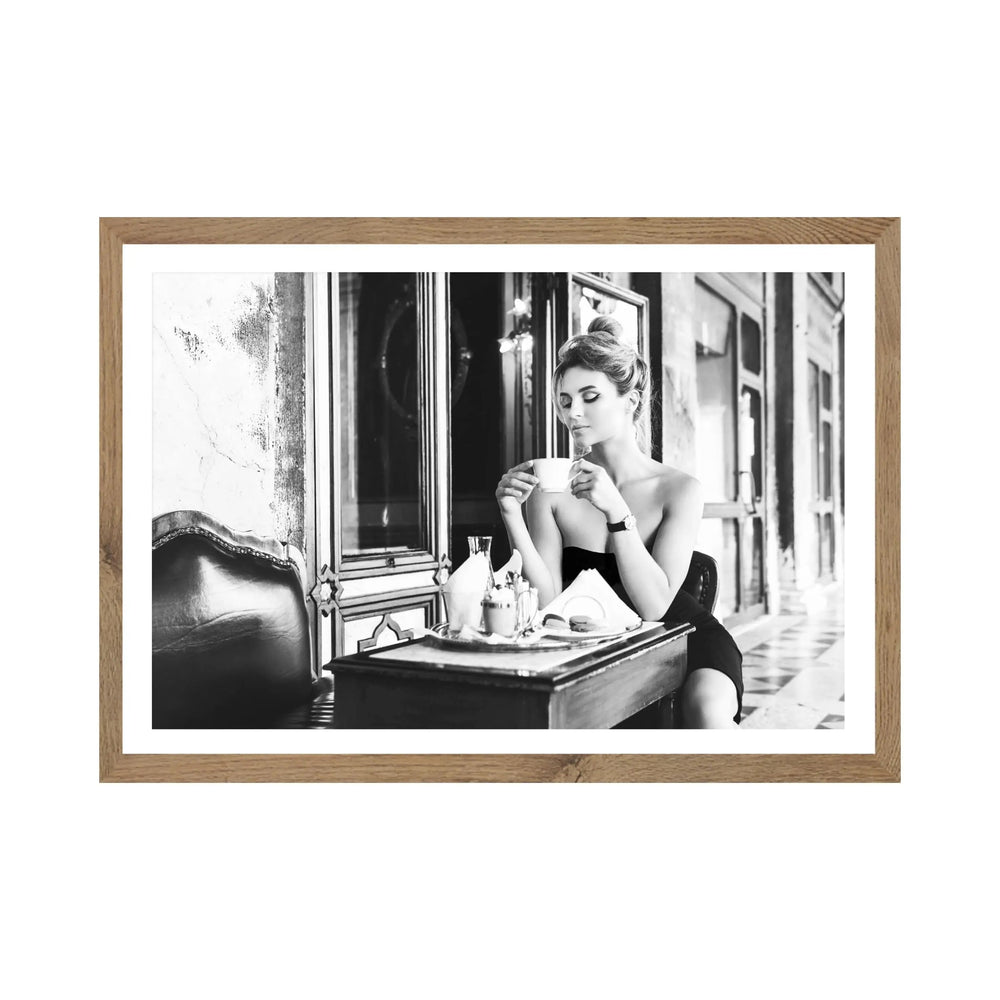Coffee Break Vintage Photography Wall Art - Timeless Glamour