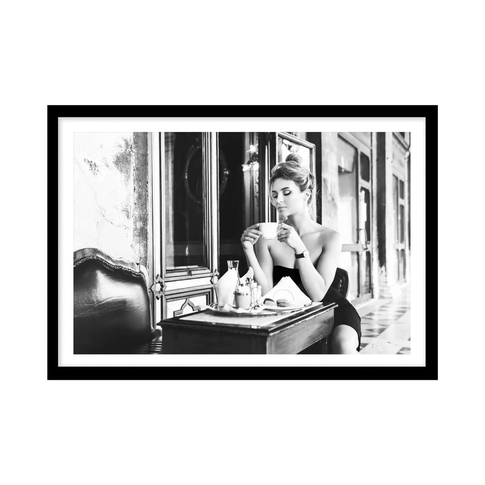 Coffee Break Vintage Photography Wall Art - Timeless Glamour