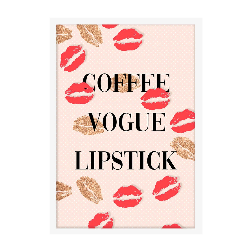 Coffee & Vogue Fashionable Print - Modern and Trendy Art